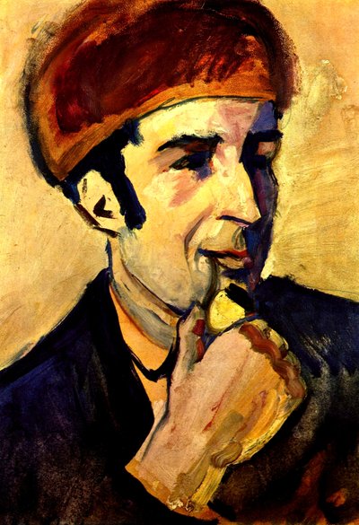 Portrait of Franz Marc by August Macke